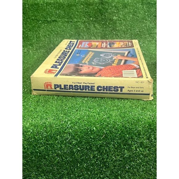 Vintage Child’s Pleasure chest Sandberg Alphabet Number Chalkboard with Storage - Picture 5 of 6